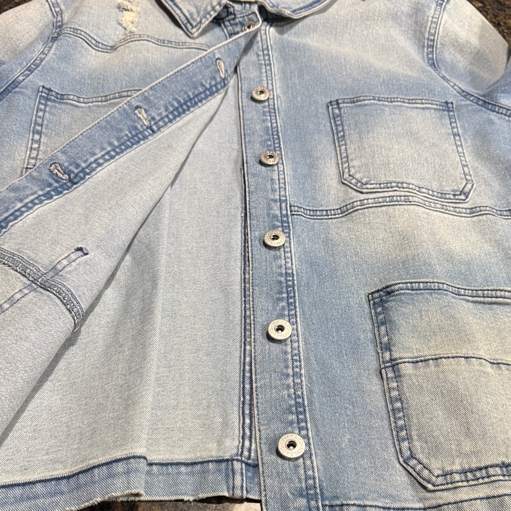 Style & Co. Sky Blue Denim Jacket - Picture 6 of 7